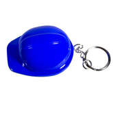 Blue Construction Hat Bottle Opener Keychain